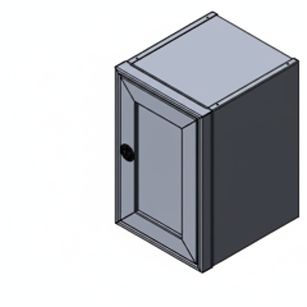 16" One Door Ekko Cabinet - 16"x18"x25" - Right of Microwave.