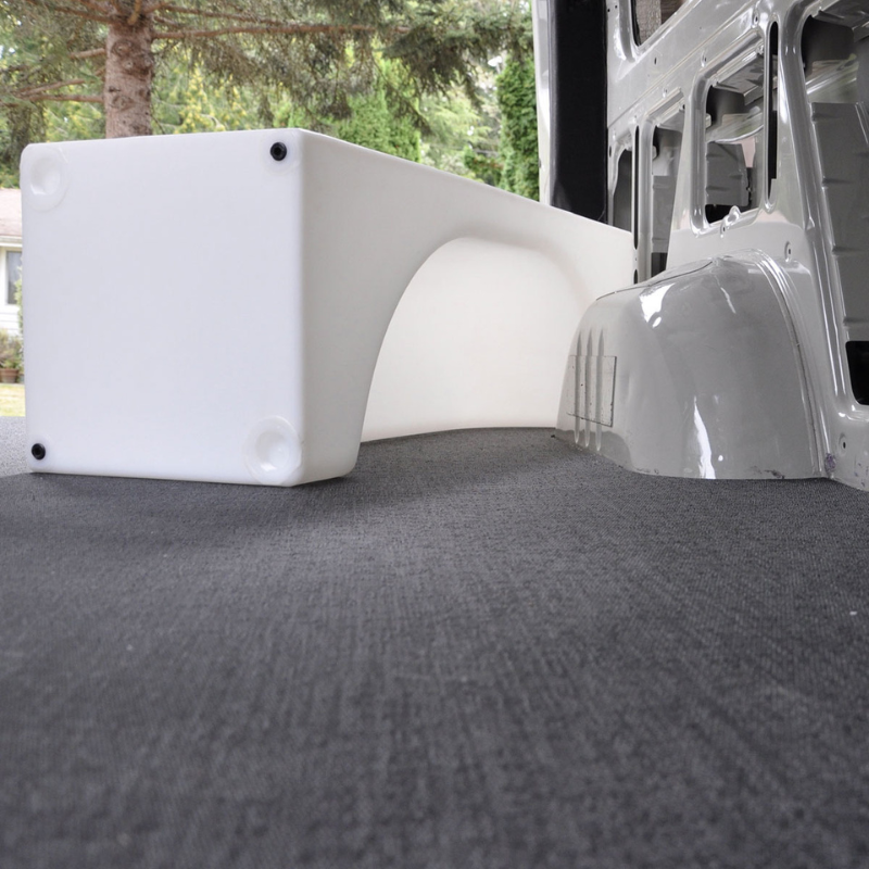 NW Conversions 36 Gallon Wheel Well Water Tank - Centered (SP-C-36).