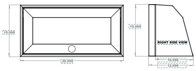 30" Upper Cabinet - Angled.