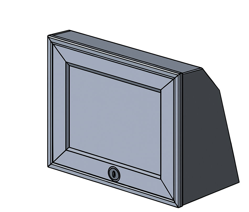 30" Upper Cabinet - Angled.