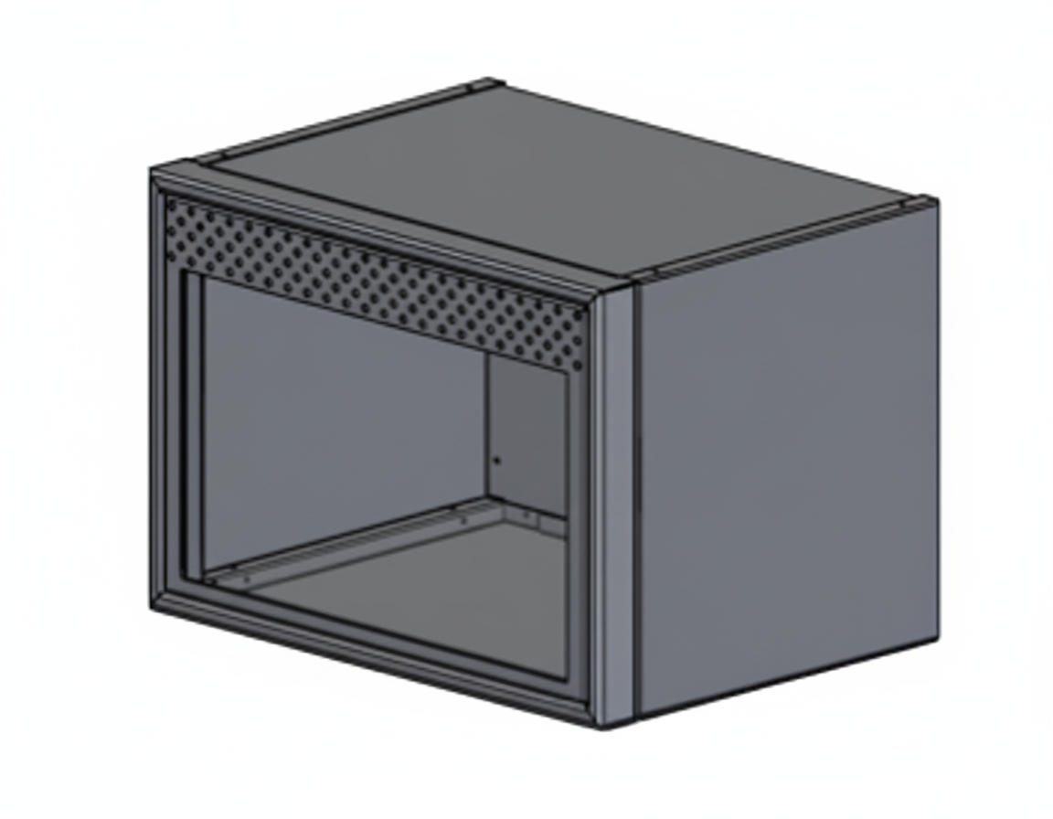 Ekko Microwave Cabinet - 24"x18"x17" - Microwave.