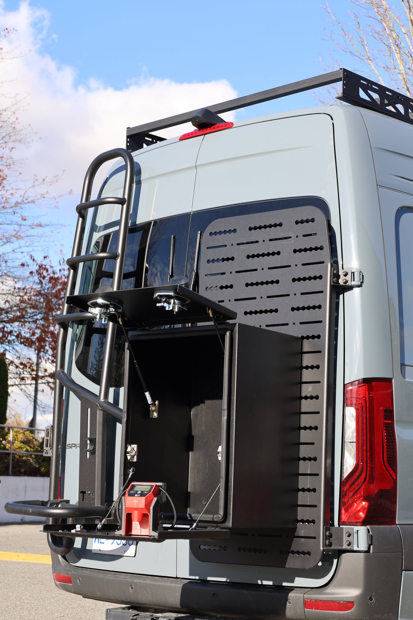 Aluminum Split Door Storage Box