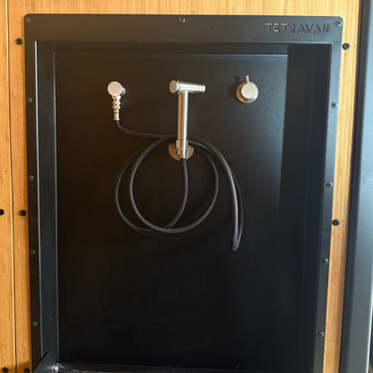 Tetravan Folding Shower 2.1 with Magnetic Zipped Curtain