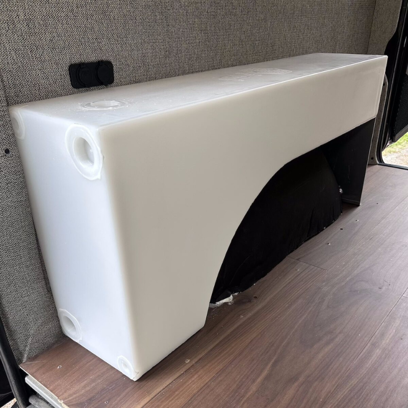 NW Conversions 19 Gallon Slim Dually Wheel Well Water Tank (SP-DU-19).