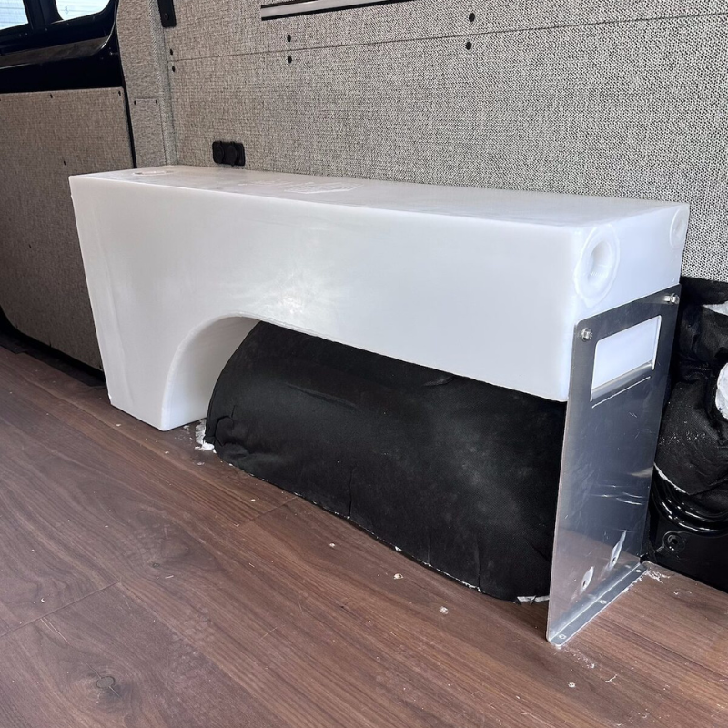 NW Conversions 19 Gallon Slim Dually Wheel Well Water Tank (SP-DU-19).