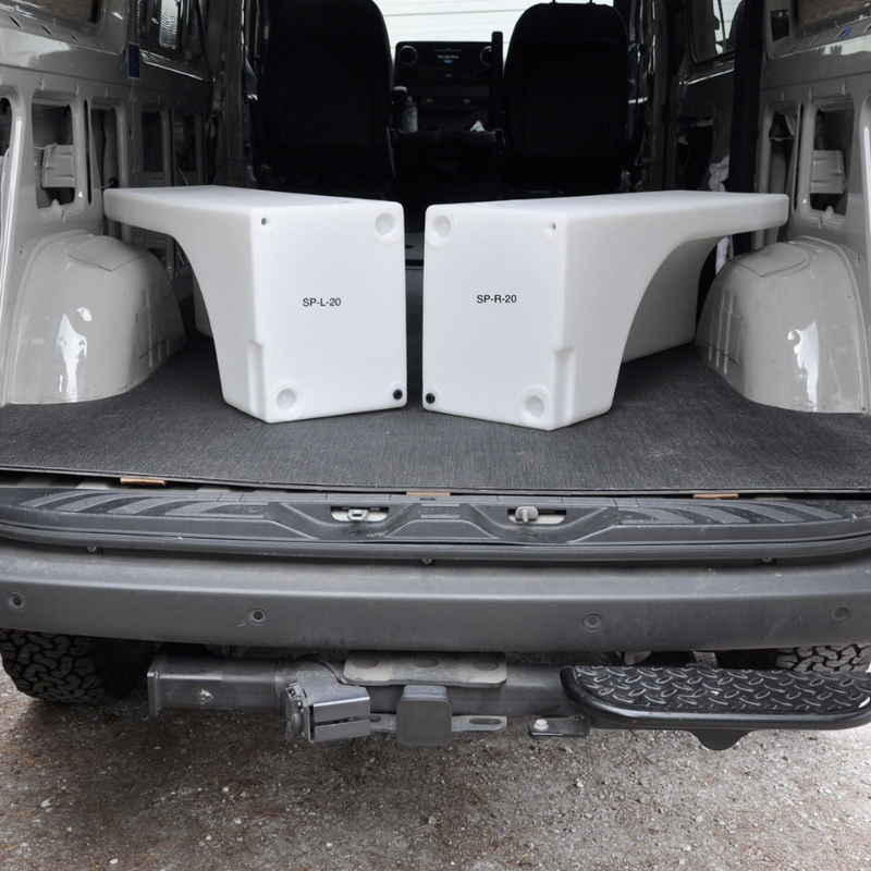 NW Conversions 20 Gallon Wheel Well Water Tank - Right (SP-R-20).