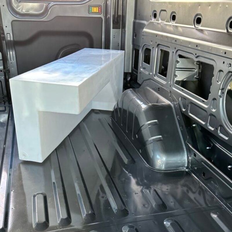 NW Conversions 24 Gallon Ford Transit Wheel Well Water Tank - Left (TR-L-24).