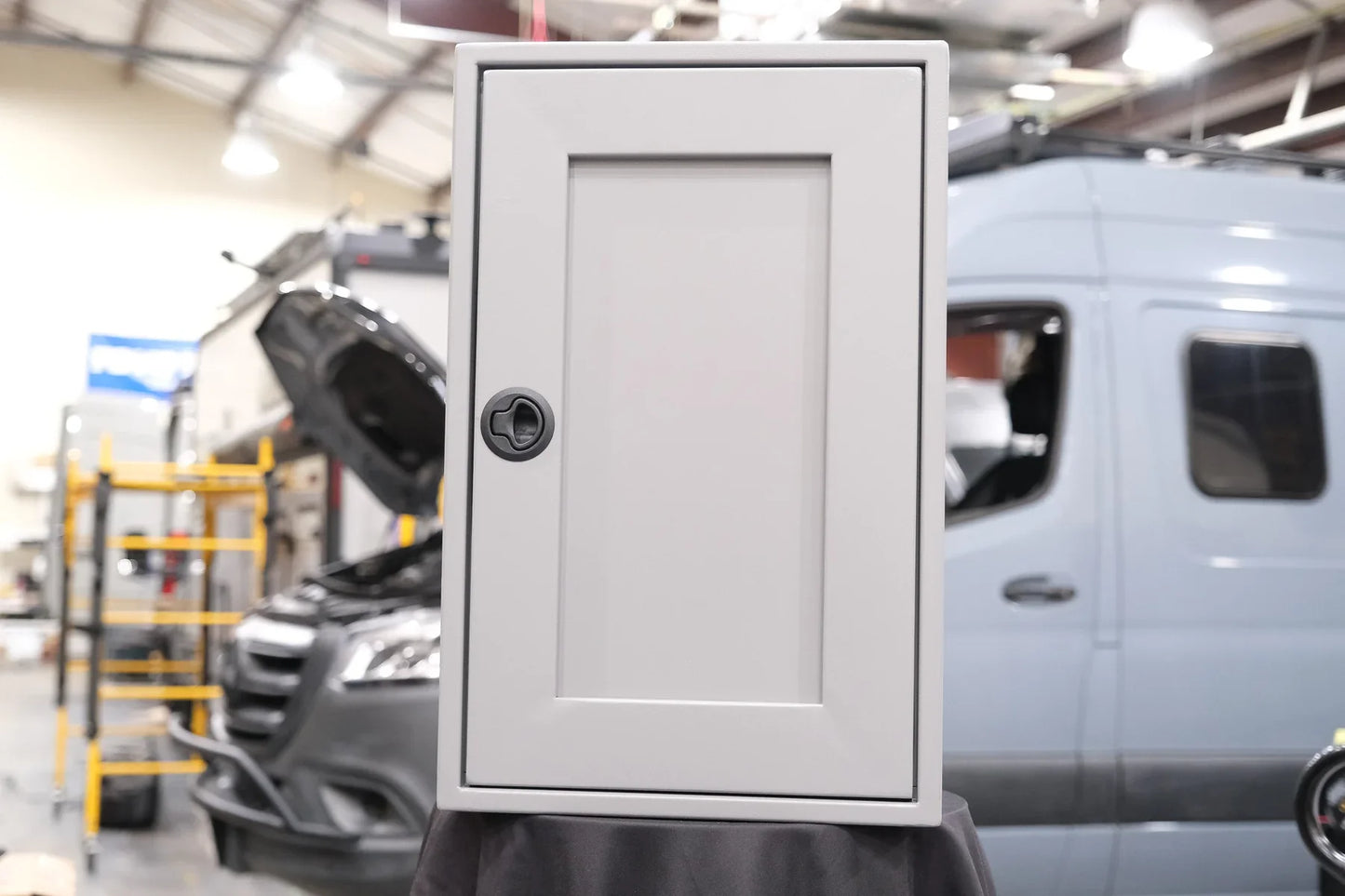 16" One Door Ekko Cabinet - 16"x18"x25" - Right of Microwave.