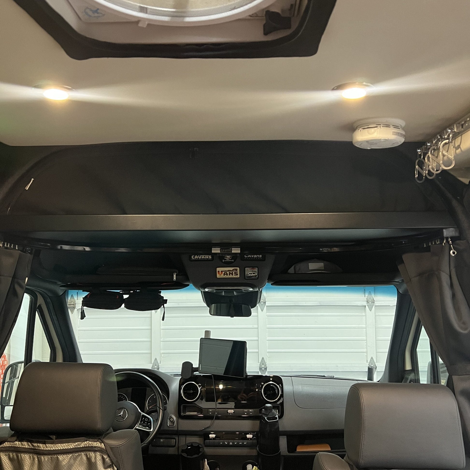 2019+ Sprinter Headliner Shelf No Curtain Rod.