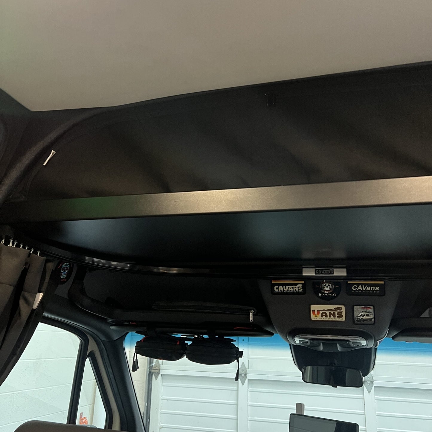 2019+ Sprinter Headliner Shelf No Curtain Rod.