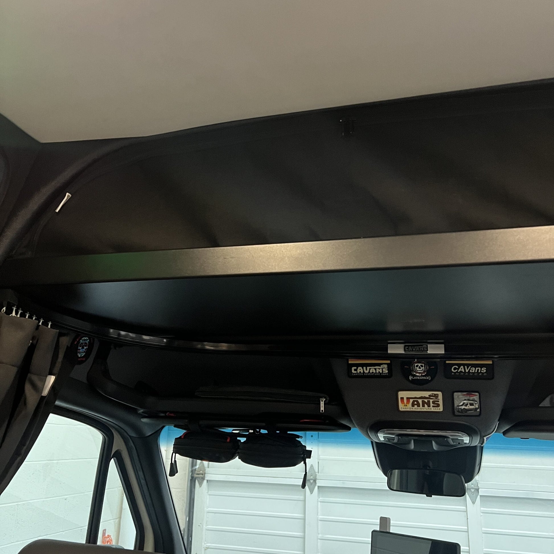 2019+ Sprinter Headliner Shelf No Curtain Rod.