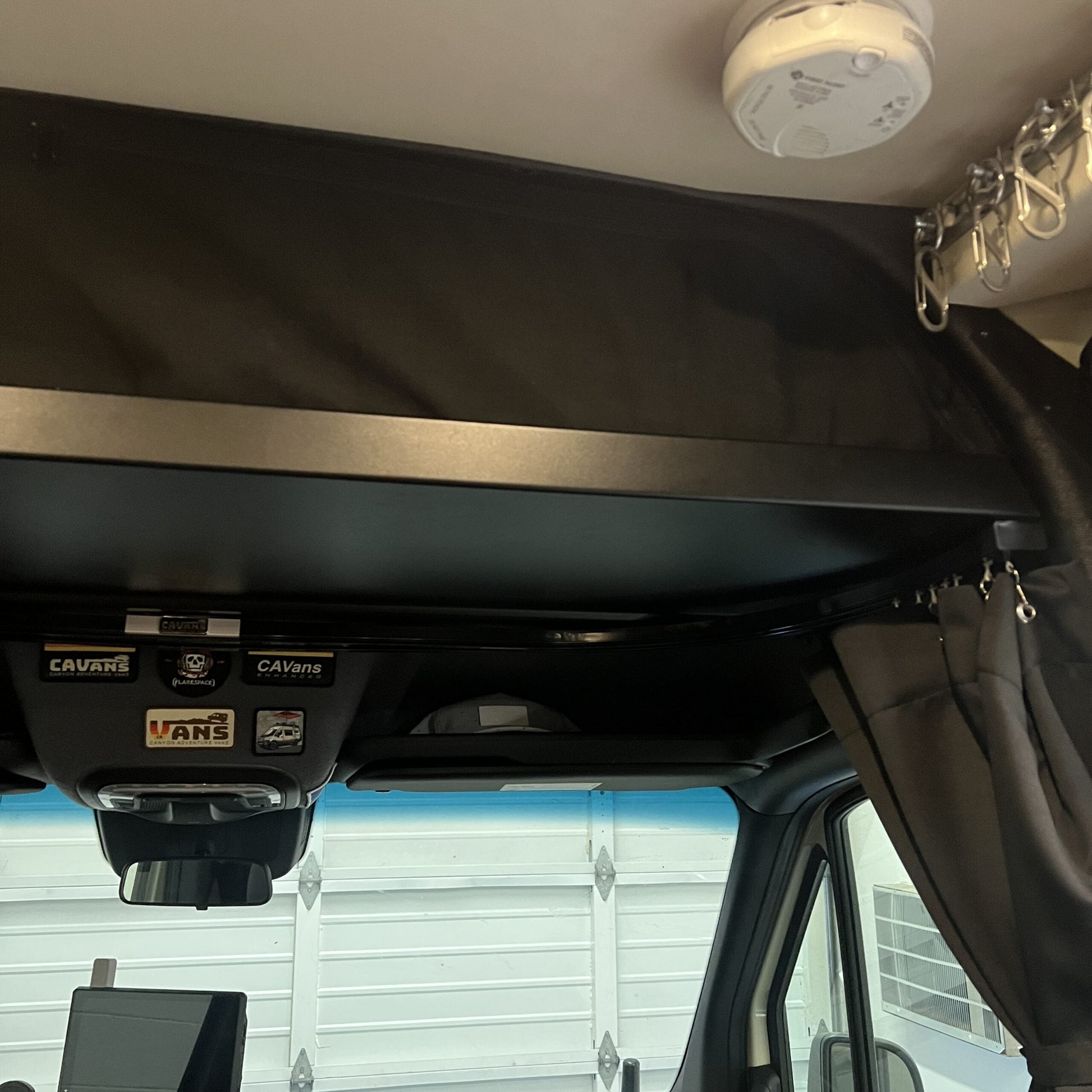 2019+ Sprinter Headliner Shelf No Curtain Rod.