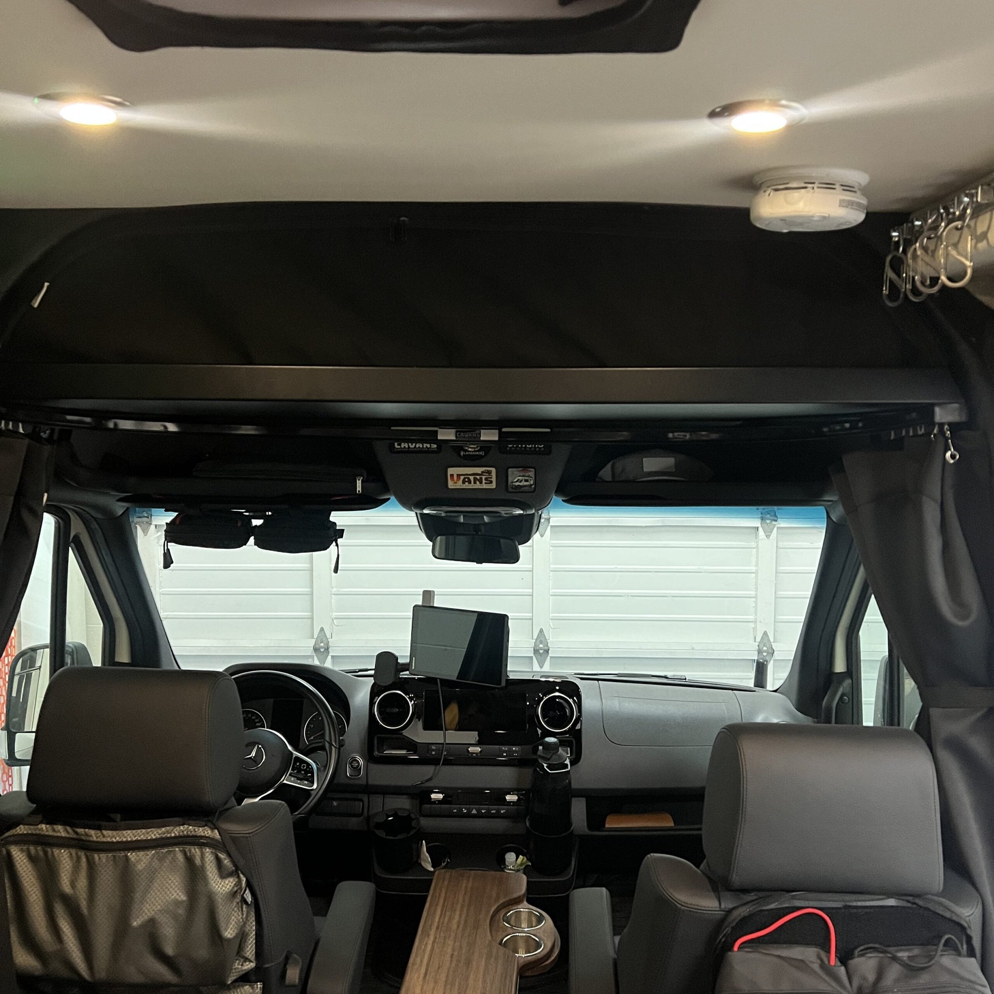 2019+ Sprinter Headliner Shelf No Curtain Rod.