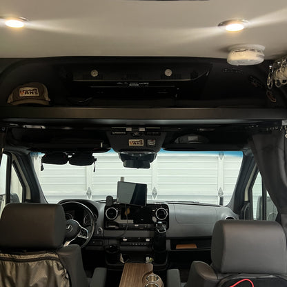 2019+ Sprinter Headliner Shelf No Curtain Rod.