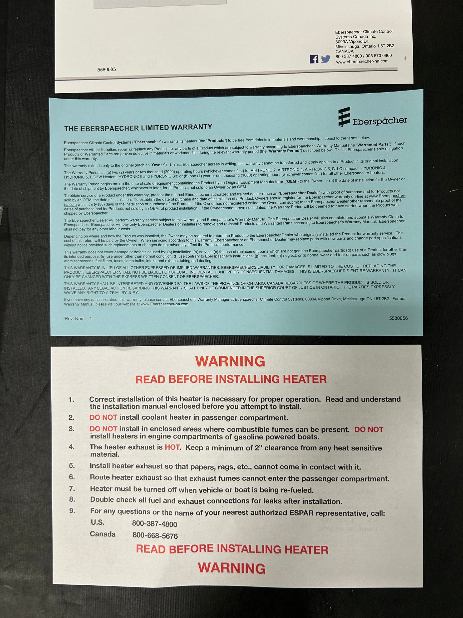 Espar AS3 D2L 12V Diesel Sprinter Van Heater Full Kit - Overland Mobile Installs