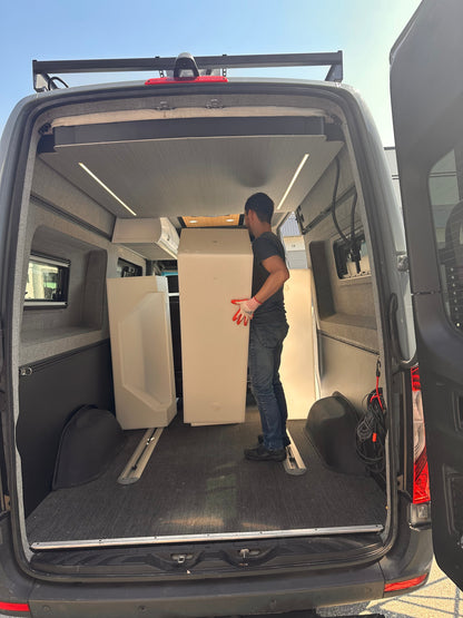 Camper Van Expandable Elevator Bed