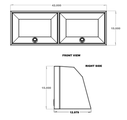 42" Upper Cabinet - Angled