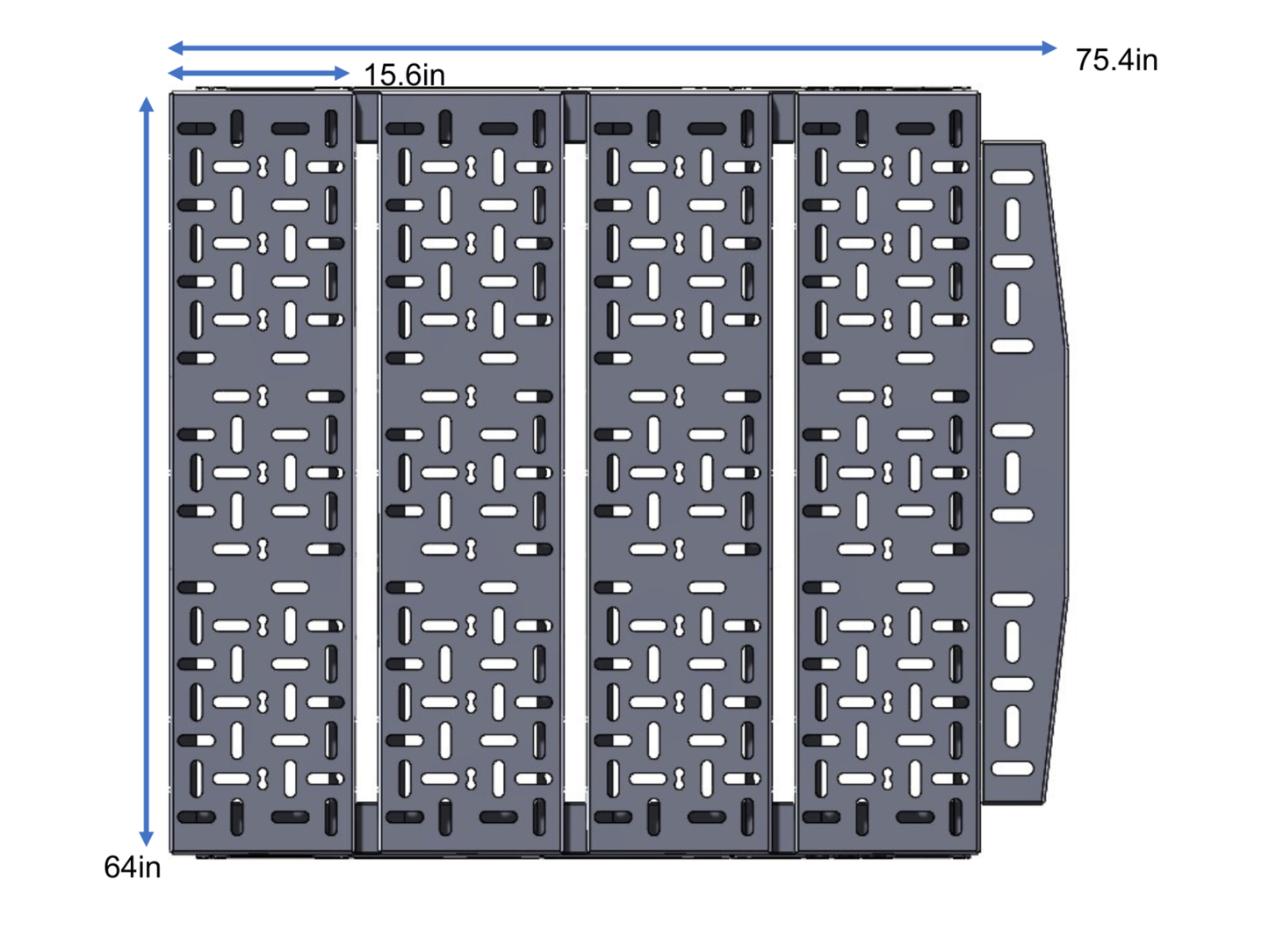 SPRINTER VAN PLATFORM 4-PANEL ALL ALUMIUM BED SYSTEM