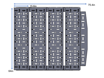SPRINTER VAN PLATFORM 4-PANEL ALL ALUMIUM BED SYSTEM