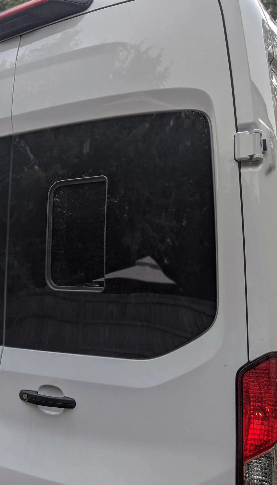 VWD Ford Transit Van Slider Window Medium / High Roof 2015+ Passenger Side Rear Cargo Door (TR215-SE)