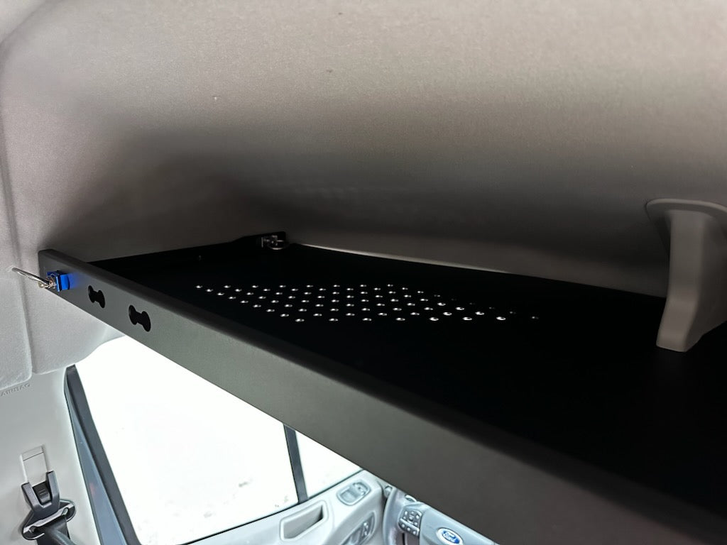 FORD TRANSIT HEADLINER SHELF 3.0 CURTAIN ROD AND LINER - FITS MID AND HIGH ROOF VANS 2014+