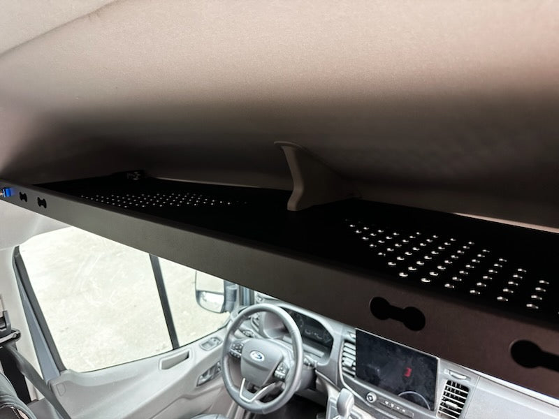FORD TRANSIT HEADLINER SHELF 3.0 CURTAIN ROD AND LINER - FITS MID AND HIGH ROOF VANS 2014+