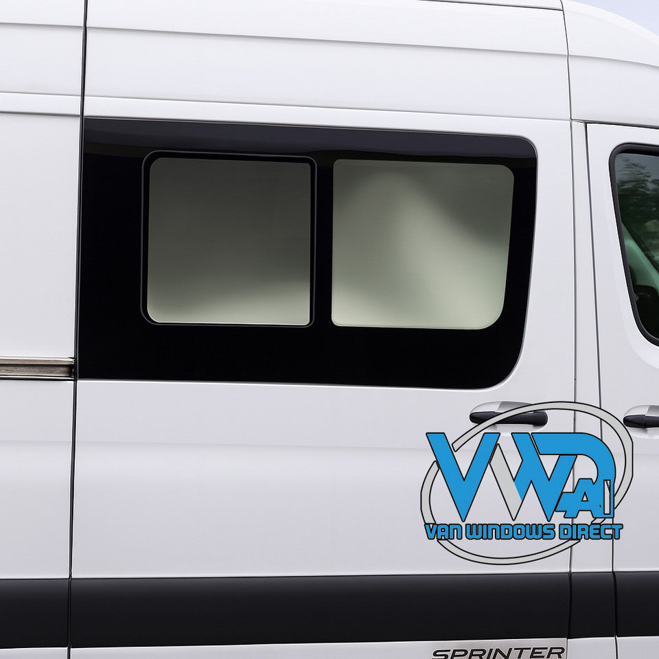 VWD 2007+ Mercedes Sprinter Passenger Side Sliding Door Slider Window (Rear Opening) (SR101-SER)